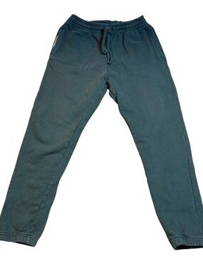 TALENTLESS Heavyweight Sweatpants Green Joggers 100% Cotton Unisex Large EUC